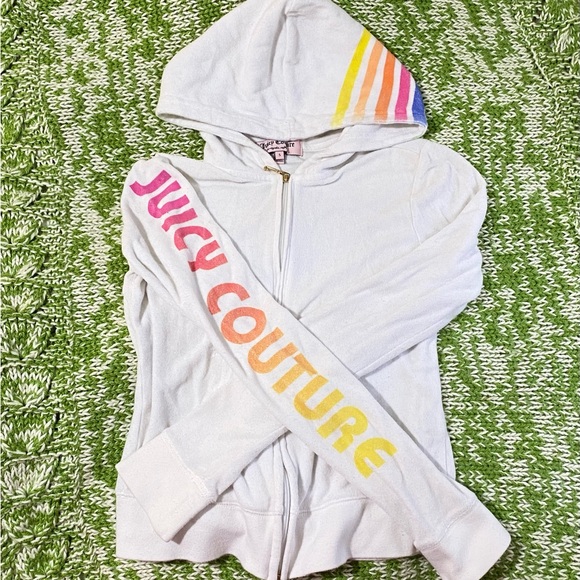 Small Juicy Couture Terry Cloth Track Jacket with Colourful Design🌈 - Picture 2 of 13